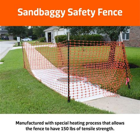 Sandbaggy 4 Rolls 4 Ft X 100 Ft Orange Safety Barrier Fence Snow