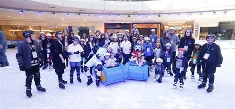 Aulas de patinação no gelo no ParkShoppingBarigui