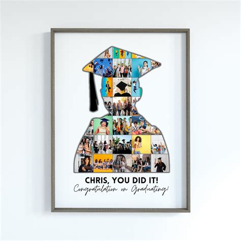 Custom Graduation Photo Collage Template 29 Pictures Collage Personalized College Grad Photo ...