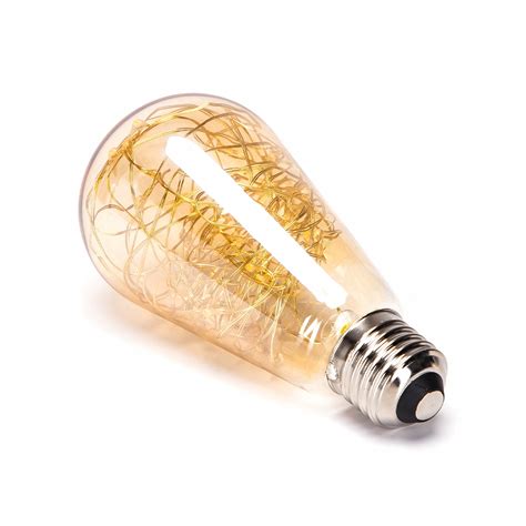 ŻARÓWKA dekoracyjna OZDOBNA DRUCIK retro EDISON ST64 E27 AMBER 315436