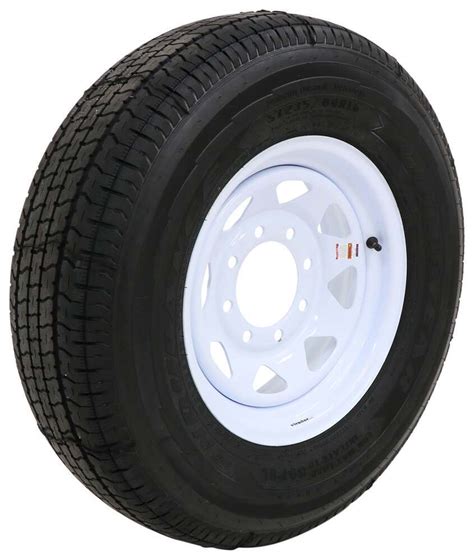 Goodyear Endurance St23580r16 Radial Tire W 16 White Spoke Wheel 8