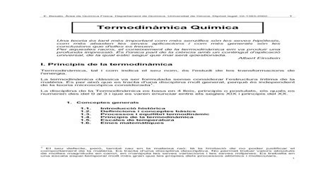 Termodinàmica Química ~emili Docent Termo Teoria 01 Termo Pdfe Besalú Àrea