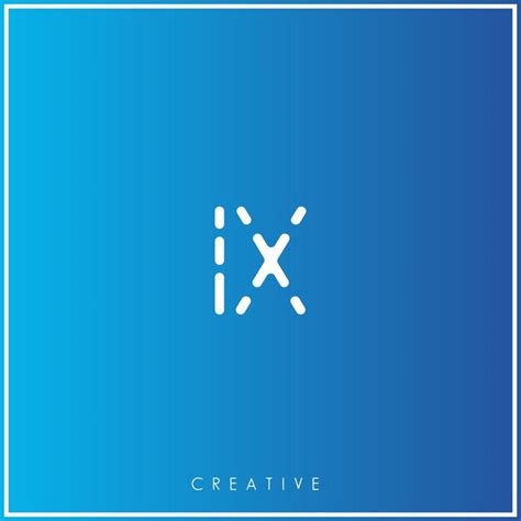 Ix diseño de logotipo creativo último vector premium logotipo creativo