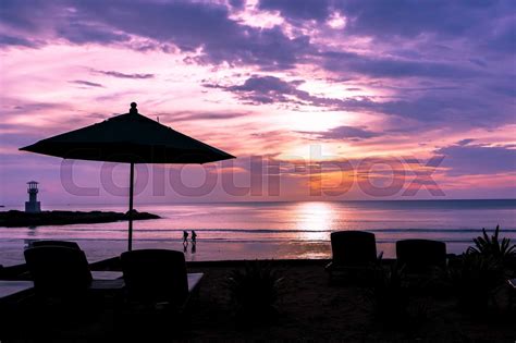 Twilight Sunset Beach | Stock image | Colourbox