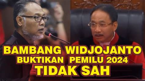 Bambang Widjojanto Ungkap Alasan Mengapa MK Harus Putuskan Pemilu Ulang