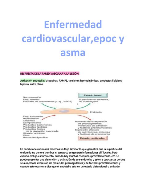 Solution Enfermedad Cardiovascular Epoc Histo Studypool