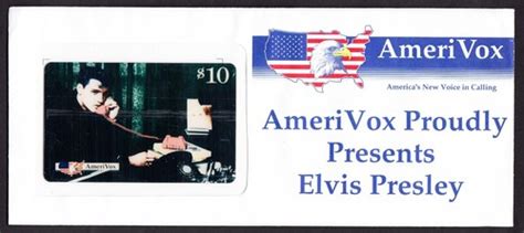 Elvis Presley 10 Phone Card Pink Telephone Amerivox 1994 Sealed