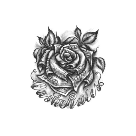 Dollar Rose Tattoo Realistic Temporary Tattoos Tattoo Icon Tattooicon