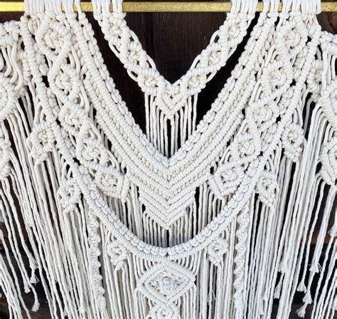 Gran Macrame Pared Colgante Flecha Pared Colgante Boho Home Etsy