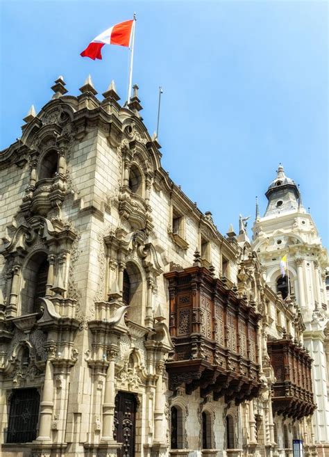 Archbishop S Palace Of Lima Peru Editorial Photo Image Of Catholic