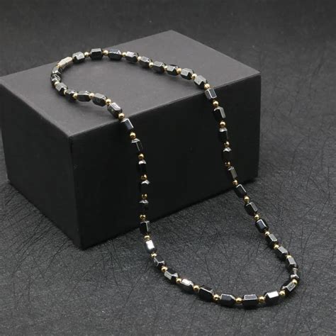 Hematite Necklace Men