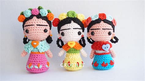 CANAL CROCHET Frida Kahlo Amigurumi Tutorial