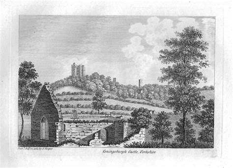 Conisbrough Castle antique print – Frontispiece_Maps