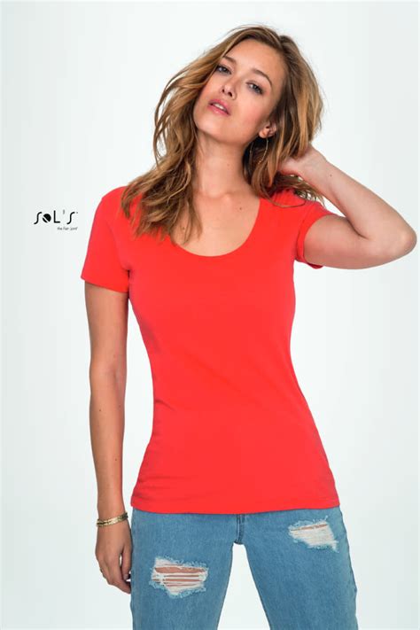 Women`s Low Cut Round Neck T Shirt Metropolitan Mj Wear