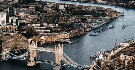 river thames winding  london  stock photo