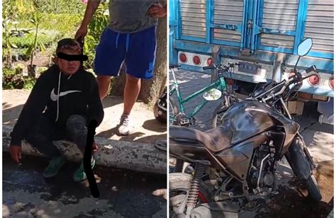 Sujeto Se Roba Una Motocicleta Y Termina Chocando Metros M S Adelante