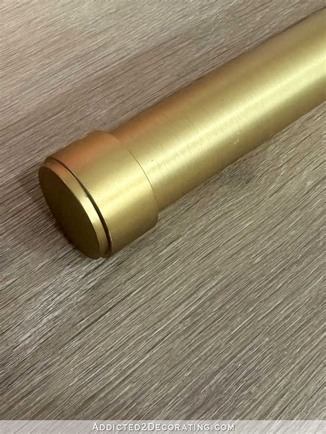 My New Favorite Brushed Gold Brushed Brass Curtain Rod And How To
