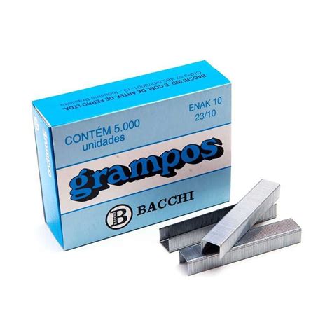 Grampo Enak 23 10 Galvanizado 5000 Unidades Bacchi Na Papelaria