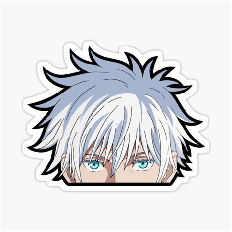 Anime Peeker Sticker Holographic Waterproof Jujutsu Kaisen Jjk