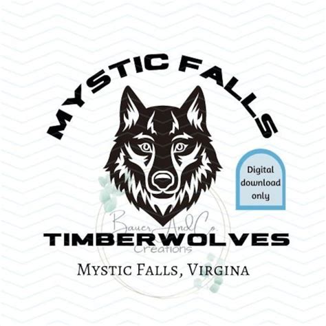 Vampire Diaries Mystic Falls Timberwolves Vampire Diaries Etsy