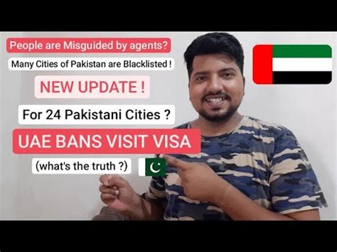 UAE Bans VISIT VISA For 24 PAKISTANI CITIES UAE VISA UPDATE FOR