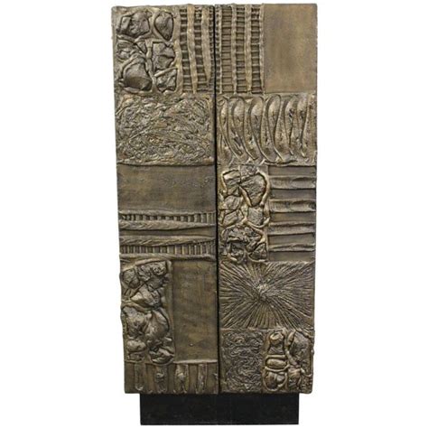 Paul Evans - Sculpted and patinated bronze cabinet by Paul Evans | Paul ...