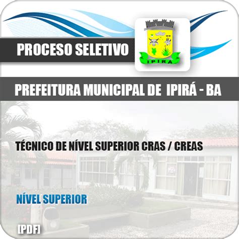 Apostila Pref Ipir Ba T Cnico De N Vel Superior Cras Creas