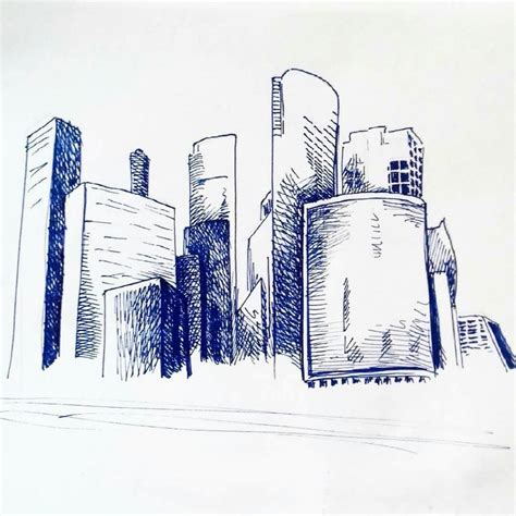 Рисунок Москва сити