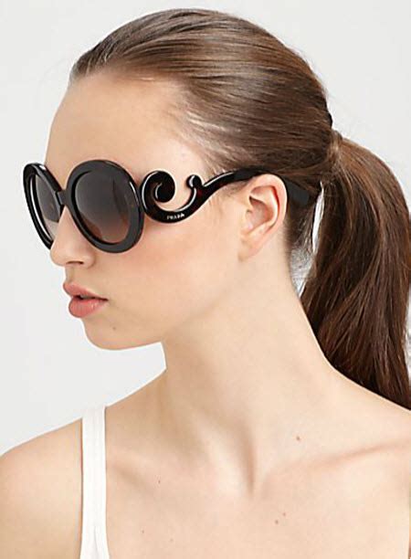 Prada Baroque Round Sunglasses Exotic Excess