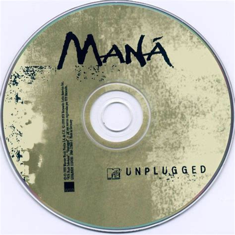 Car Tula Cd De Mana Mtv Unplugged Portada