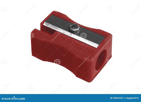 Sharpener Red Stock Image Image Of Background Hole 33024107