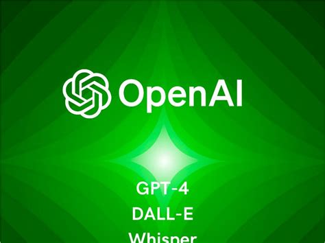 OpenAI Makes The GPT 4 DALL E Whisper And ChatGPT Model APIs