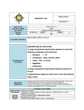 Fillable Online Mayfieldsanc Catholic Edu Student Name ASSESSMENT TASK