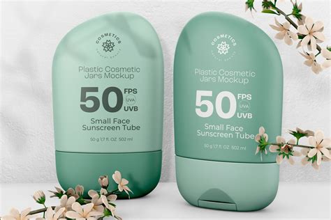 Small Face Sunscreen Tubes Psd Mockup Side And Front View Original