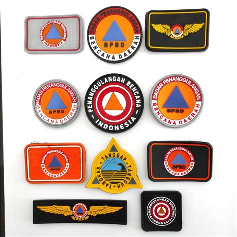 Jual Emblem Patch Rubber Tempelan Karet Logo Bpbd Badan