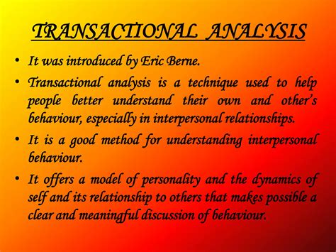 Transactional Analysis Ppt Free Download