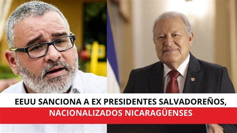 Eeuu Sanciona Por Corrupci N A Mauricio Funes Y Salvador S Nchez