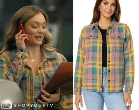 Sullivans Crossing Season 2 Episode 8 Lolas Yellow And Pink Plaid Shirt