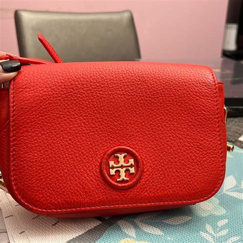 Tory Burch Bags Tory Burch Robinson Mini Saffiano Leather Crossbody Bag Poshmark