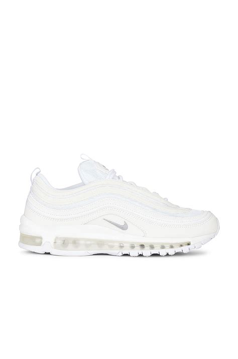 Nike Nike Air Max 97 In White And Wolf Grey Revolve