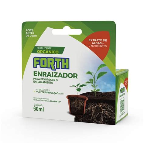 Fertilizante Forth Enraizador Concentrado 60ml Fertilizante Para