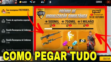 COMO PEGAR PRÊMIOS DE META DE VISUALIZAÇÃO SIMULTÂNEA DA LBFF6 TODAS