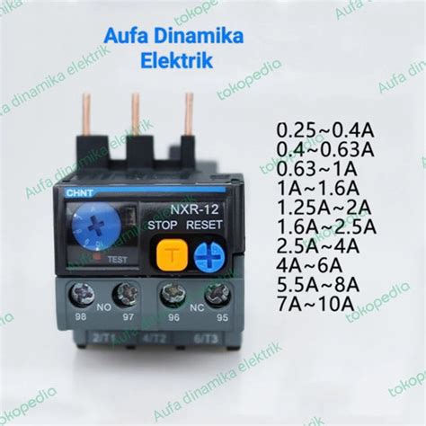 Jual Thermal Overload Relay Chint Nxr Nxr A Kab Bogor