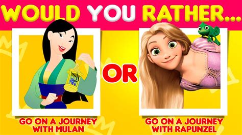 Would You Rather Disney Edition Youtube