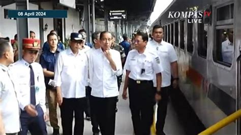 Presiden Jokowi Dan Menhub Budi Karya Sumadi Tinjau Arus Mudik Di