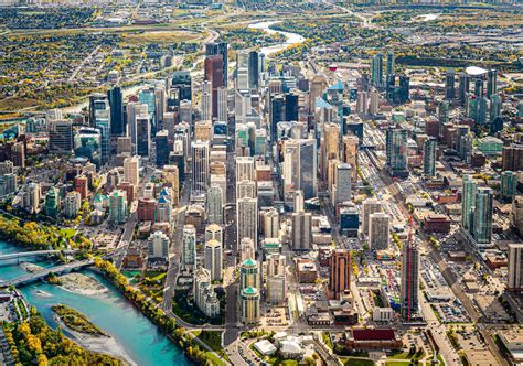 Aerial view of Downtown Calgary : r/CityPorn