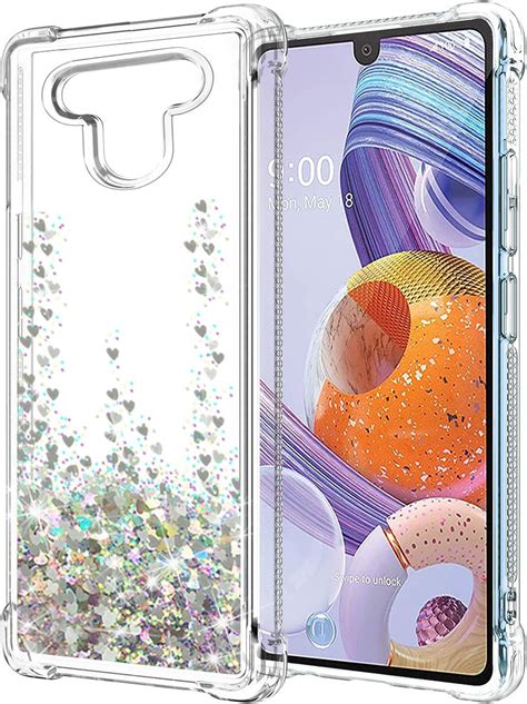 Sunstory Compatible With Lg Stylo 6 Case Stylo 6 Case With Moving Shiny Quicksand