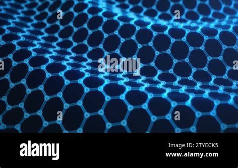 Abstract Nanotechnology Hexagonal Geometric Form Close Up Concept