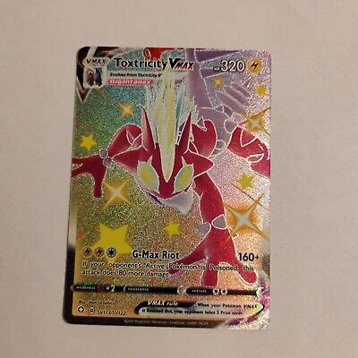 Pokemon NM Near Mint Toxtricity VMAX Shining Fates Full Art SV113