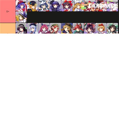 Touhou LostWord Hakugyoku Arena Tier List Community Rankings TierMaker